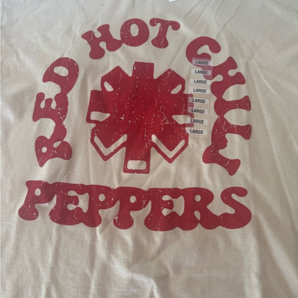 Nordstrom Beige Graphic Tee with Red Print - Picture 2 of 5